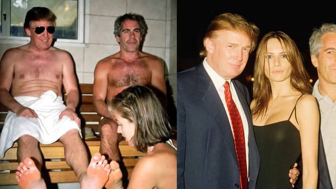 डोनाल्ड ट्रम्प अर्धनग्न अवस्थेत, बिकिनीवरील लहान मुली ट्रम्प यांच्या..