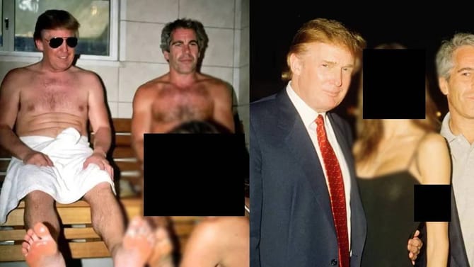 डोनाल्ड ट्रम्प अर्धनग्न अवस्थेत, बिकिनीवरील लहान मुली ट्रम्प यांच्या..