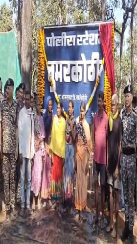 Gadchiroli : अबुजमाड घनगड जंगलात 24 तासांत उभारलं पोलीस स्टेशन