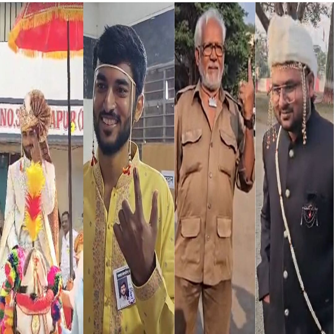 ज्यांची लग्न होती ते नवरदेव-नवरीपासून अनेकांनी आपला मतदानाचा अधिकार बजावला. तर एक नवरदेव तर थेट घोड्यावरून मतदान करायला आला होता. यावरून मतदानाचा हक्क बजावणे किती महत्त्वाचे आहे याची कल्पना सर्वांना असल्याचं लक्षात येते
