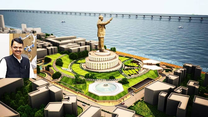 इंदू मिलमधील डॉ. बाबासाहेबांच्या स्मारक; मुख्यमंत्र्यांची मोठी घोषणा