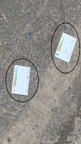 Mira Bhayandar : धक्कादायक, काश्मीरा परिसरात ब्लँक आधार कार्ड सापडले.