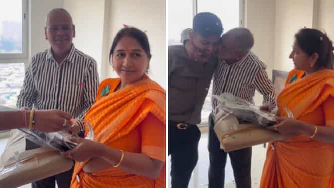 मुलगा असावा तर असा, आई-वडिलांना असं Gift दिलं, इंटरनेटवर जिंकली लाखो मनं, VIDEO तुफान व्हायरल