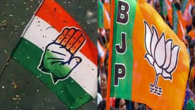 मोठी बातमी ! ऐन निवडणुकीत काँग्रेसला मोठा धक्का, 2 बडे नेते थेट भाजपात; निवडणुकीचं गणित फिरलं!