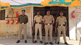 नंदुरबारमध्ये स्ट्राँगरुमबाहेर पोलिसांचा चोख बंदोबस्त,आता निकालाची उत्सुकता.