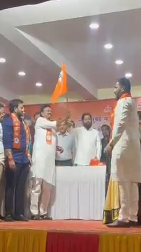 New Mumbai : नवी मुंबईत दादांना झटका, राष्ट्रवादी जिल्हाध्यक्ष नामदेव भगत यांचा शिंदेंच्या शिवसेनेत प्रवेश.