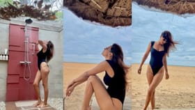 अभिनेत्रीचा समुद्रकिनाऱ्यावर ग्लॅमरस बिकिनी लूक; टोन्ड फिगरसह फोटोशूट