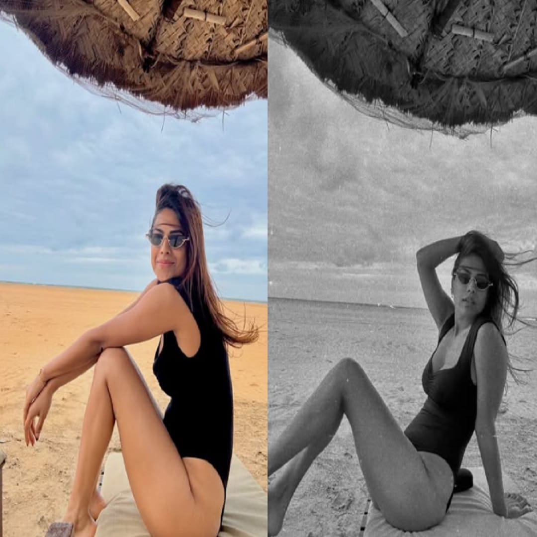 फोटोंच्या कॅप्शनमध्ये तिने लिहिले आहे ,'एकटीच जेवताना, एकटीच आराम करताना, एकटीच हसताना'.