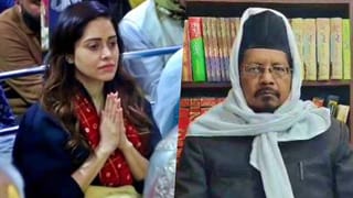 तिने महापाप केलं, पश्चात्ताप..; महाकाल मंदिरात गेल्याने नुशरत भरुचावर भडकले मौलाना