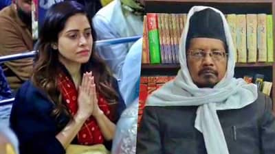 तिने महापाप केलं, पश्चात्ताप..; महाकाल मंदिरात गेल्याने नुशरत भरुचावर भडकले मौलाना