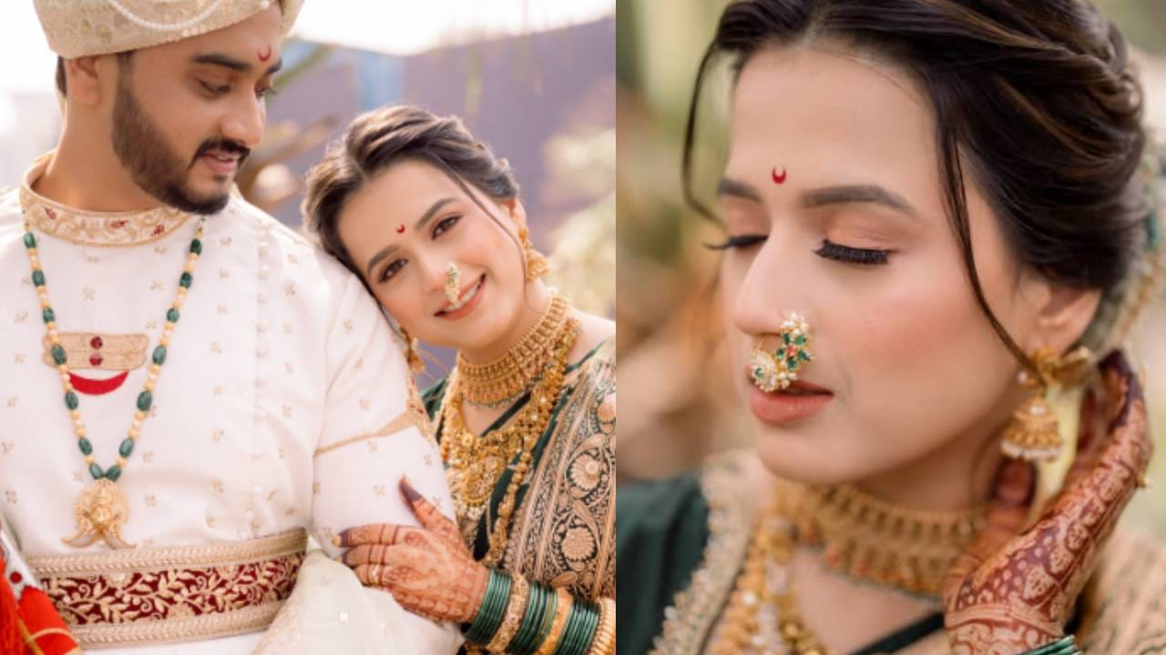 छोट्या पडद्यावरील 'स्वराज्यरक्षक संभाजी' या मालिकेत महाराणी येसुबाईंची भूमिका महाराष्ट्राच्या घराघरात पोहोचलेल्या प्राजक्ता गायकवाडने नव्या प्रवासाला सुरुवात केली आहे. आज 2 डिसेंबर रोजी ती लग्नबंधनात अडकली आहे. तिचा लग्नातील लूक सध्या सर्वांचे लक्ष वेधून घेत आहे.