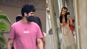 मिस्ट्री मॅनसोबत दिसली अभिनेत्री; कॅमेरा पाहताच झटकला हात, लपवला चेहरा.