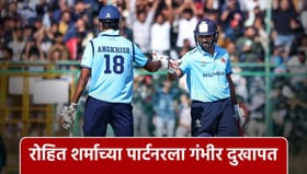 रोहित शर्मा खेळत असलेल्या सामन्यात मोठा अपघात, खेळाडू थेट रुग्णालयात.