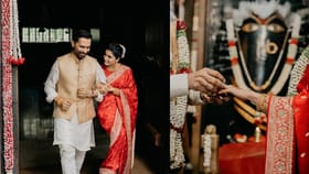 PHOTOS: लाल साडी, केसात गजरा; समांथा रुथ प्रभूच्या लग्नातील खास क्षण