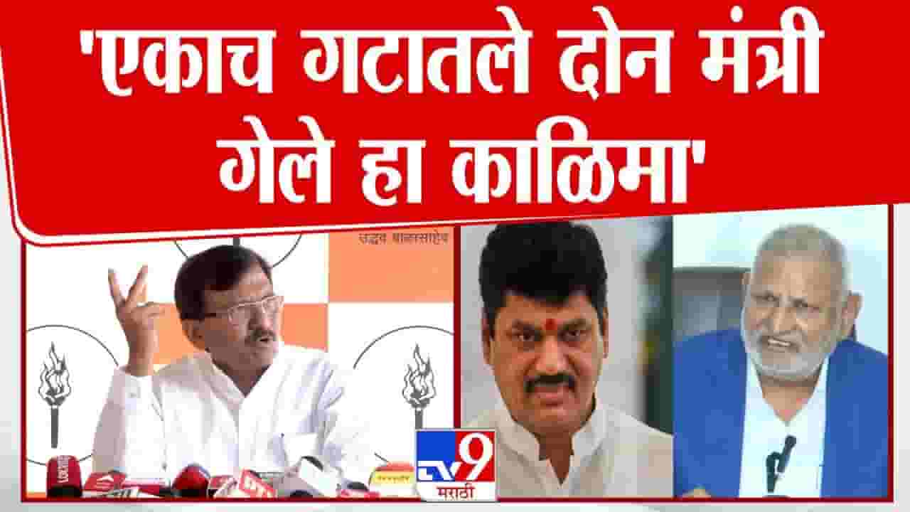 दोन मंत्री गेले, हा काळिमा! राऊतांचा सरकारवर गंभीर आरोप