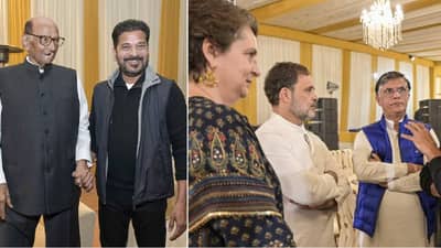 Sharad Pawar : तिकडे अधिवेशन आणि इकडे अदानी आणि राहुल गांधी शरद पवारांच्या घरी... पटेल आणि अजितदादांचाही समावेश; दिल्लीत काय घडतंय?