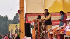 भाजपच्या नेत्याचं भाषण सुरू होतं... अचानक हल्ला झाला, कोणीच वाचलं नसतं.