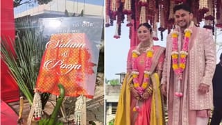 आदेश बांदेकरांचा लेक सोहमने घेतला पत्नी पूजासाठी हटके उखाणा, सगळेच खळखळून हसले