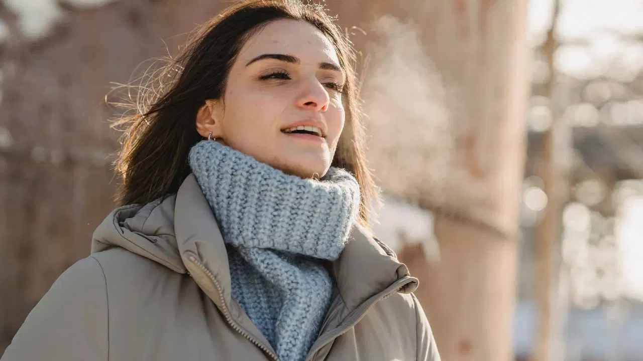 बाष्प-संक्षेपण प्रक्रिया : बाहेरील थंड हवा आपल्या उष्ण श्वासातील बाष्पाला वेगाने थंड करते. उष्ण बाष्प थंड झाल्यावर, त्याचे रूपांतर लगेचच लहान पाण्याच्या कणांमध्ये होते.