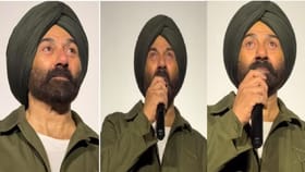 डोळ्यात पाणी... धर्मेंद्र यांच्या मृत्यूनंतर सनीचा शुटिंगचा पहिला दिवस.