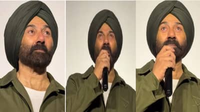 स्टेजवर येताच डोळ्यात पाणी अन् चेहऱ्यावर...;धर्मेंद्र यांच्या मृत्यूनंतर सनी देओलचा शुटिंगचा पहिला दिवस; बॉर्डर 2चा टीझर लाँच कार्यक्रम