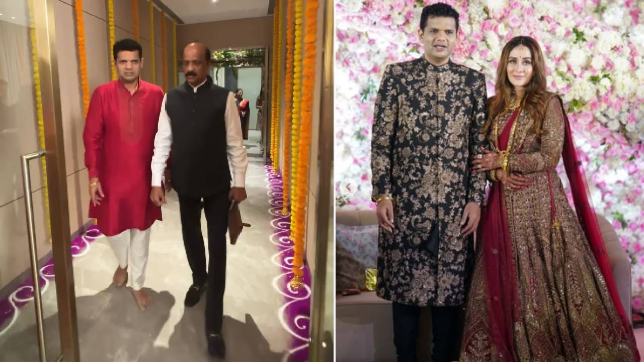 गेल्या काही दिवसांपासून शिवसेना ठाकरे गटाचे नेते सदा सरवणकर यांच्या मुलाच्या लग्नाची जोरदार चर्चा सुरु होती. समाधान सरवणकर हा अभिनेत्री तेजस्विनी लोणारी लग्न करत असल्याचे कळताच चाहत्यांना आनंद झाला होता. ऑक्टोबर महिन्यात त्यांचा लग्नसोहळा मोठ्या धुमधडाक्यात पार पडला. आता 4 डिसेंबर रोजी त्यांचा लग्नसोहळा पार पडला. सध्या सर्वत्र समाधान आणि तेजस्विनीच्या लग्नातील फोटोंची चर्चा सुरु आहे.