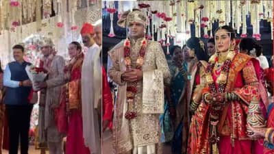 सदा सरवणकरांच्या लेकाचं मराठमोळ्या अभिनेत्रीशी लग्न, मुख्यमंत्र्यांनी दिला आशीर्वाद