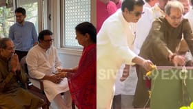 आधी औक्षण, एकाच गाडीतून प्रवास अन् बाळासाहेबांचे स्मृतीस्थळ...