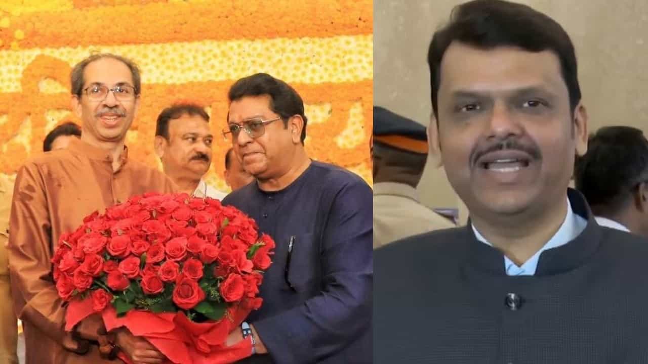 उद्धव ठाकरे-राज ठाकरेंच्या युतीवर देवेंद्र फडणवीसांची पहिली प्रतिक्रिया, म्हणाले...