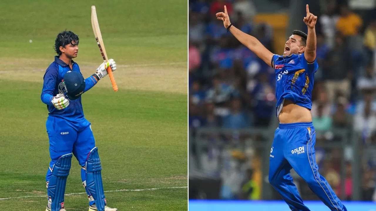 वैभव सूर्यवंशी आणि अर्जून तेंडुलकर हे भारताचे 2 युवा स्टार खेळाडू कायमच चर्चेत असतात.  वैभव अंडर 19 टीम इंडियाचं प्रतिनिधित्व करत आहे. तर अर्जुन तेंडुलकर देशांतर्गत क्रिकेटमध्ये गोवा टीमकडून खेळत आहे. सय्यद मुश्ताक अली ट्रॉफी 2025 स्पर्धेत गोवा विरुद्ध बिहार आमनेसामने आले होते. या सामन्यात वैभव विरुद्ध अर्जून यांच्यात 10 चेंडूंचा सामना झाला. (Photo Credit : PTI)