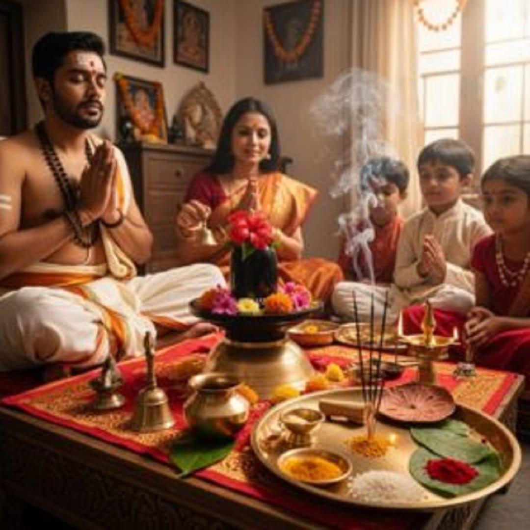 घरी पूजा करताना, पंचदेवांची पूजा करणे अत्यंत महत्वाचे आहे. असे केल्याने घरात सकारात्मक वातावरण राहते आणि पूर्वजांकडून आशीर्वाद देखील मिळतो. पंचदेवांमध्ये गणेश, शिव, विष्णू, दुर्गा आणि सूर्य यांचा समावेश आहे.