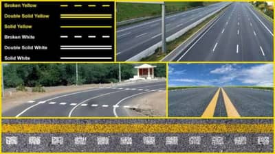 रस्त्यांवर असणाऱ्या पांढऱ्या आणि पिवळ्या पट्टयांचा नेमकं अर्थ काय आहे? अवश्य घ्या जाणून