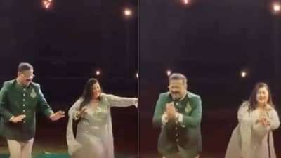 Pooja Birari-Soham Bandekar : सोहमच्या लग्नात आदेश - सुचित्रा बांदेकर यांचा धमाल डान्स, जलवा पाहून नेटकरी म्हणाले..