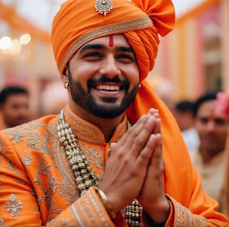 वरातीत नवरदेव विवाहस्थळी जाण्यासाठी मिरवणूक काढली जाते. याला संस्कृतमध्ये वरयात्रा म्हटले जाते. नवरदेव आपल्या होणाऱ्या बायकोसोबत जीवनाची एक नवी यात्रा सुरू करत आहे, असे त्याचा अर्थ होतो. शास्त्रानुसार वरात फक्त एक उत्सव नसतो. (सांकेतिक फोटो- फोटो सौजन्य- मेटा एआय)