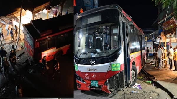 Bhandup Bus Accident : घरी जाण्याची लगबग, बसची लाईन आणि किंकाळ्या.. रिव्हर्स घेताना आक्रीत घडलं, भांडूप अपघाताचं सीसीटीव्ही फुटेज समोर !