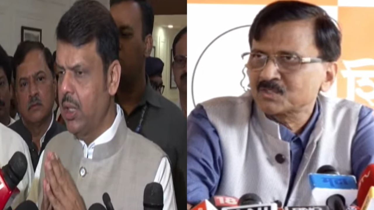 आजारपणानंतरच्या संजय राऊत यांच्या पहिल्या पत्रकार परिषदेवर देवेंद्र फडणवीस यांची पहिली प्रतिक्रिया, म्हणाले... आजारपणानंतरच्या संजय राऊत यांच्या पहिल्या पत्रकार परिषदेवर देवेंद्र फडणवीस यांची पहिली प्रतिक्रिया, म्हणाले...