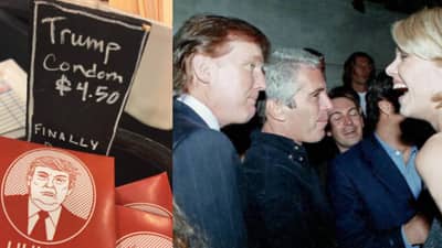 Epstein Files : ट्रम्प कंडोममुळे जगात खळबळ, जेफ्री एपस्टीन फाईलमधील हादरवणारा फोटो आला; डोनाल्ड ट्रम्प यांचा खरा चेहरा समोर!