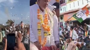 सत्ता येताच पैशांचा पाऊस...  नवनिर्वाचित नगराध्यक्षाचा नोटा उधळतानाचा व्हिडिओ व्हायरल...