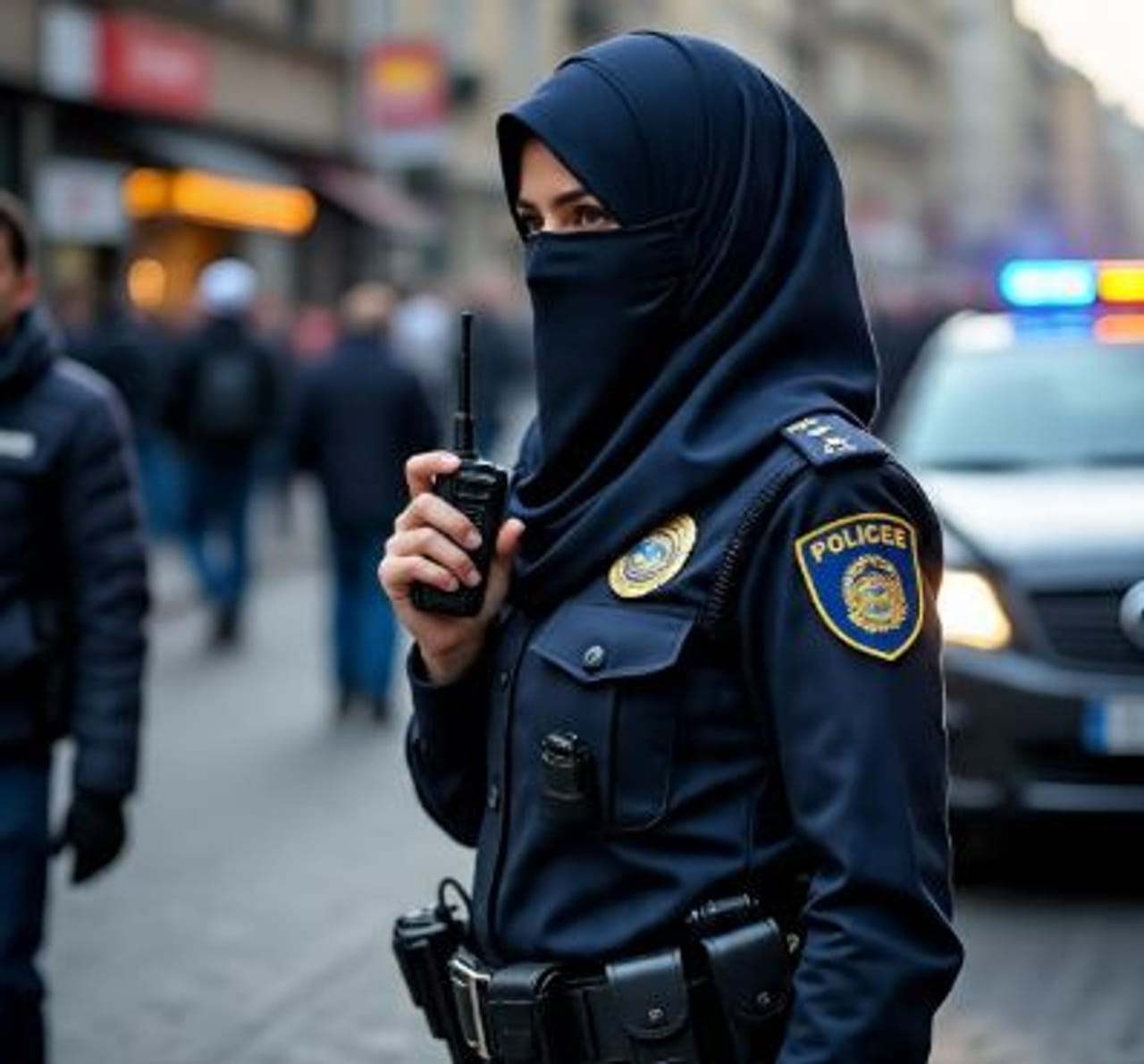 मुस्लीम धर्मात हिजाबला फार महत्त्व आहे. ब्रिटनमध्ये अनेक मुस्लीम महिला पोलीस कर्मचारी, पोलीस अधिकारी म्हणून नोकरी करतात. त्यामुळे अशा मुस्लीम पोलीस कर्मचाऱ्यांना हिजाब परिधान करून नोकरी करणे अडचणीचे ठरते. हीच बाब लक्षात घेऊन ब्रिटन प्रशासनाने मोठा निर्णय घेतला आहे. (सांकेतिक फोटो, फोटो सौजन्य- मेटा एआय)