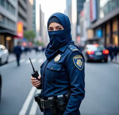 नोकरीवर असताना मुस्लीम महिला कर्मचाऱ्यांना सुरक्षित वाटावे यासाठी या काश हिजाबची निर्मिती करण्यात आली आहे. लोहचुंबक असलेल्या या मॅग्नेटिक हिजाबमध्ये क्विक रिलीज मॅग्नेटिक सिस्टीम आहे. अशा प्रकारचा हिजाब तयार करण्यासाठी एकू तीन वर्षांचा कालावधी लागला. (सांकेतिक फोटो, फोटो सौजन्य- मेटा एआय)