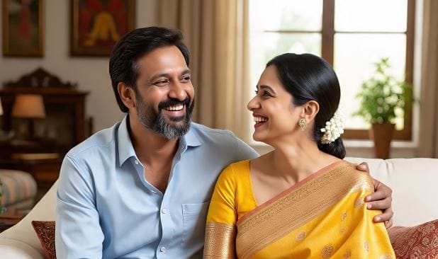 नव्या वर्षाच्या पहिल्या दिवशी एकत्र बसून देवाची पूजा करावी. त्यासाठी घरातील मंदिरापुढे किंवा घराजवळच्या मंदिरात जाऊन सोबत बसून एकत्र ध्यान करावे. यामुले मन:शांती मिळते आणि दोघांमधील दुरावा कमी होतो. सोबत पूजा केल्यामुळे आपुलकी वाढते. (सांकेतिक फोटो- फोटो सौजन्य- मेटा एआय)