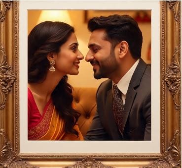 वास्तूशास्त्राच्या नियमानुसार पती-पत्नी यांचा फोटो घरात लावला तर त्याचा खूप चांगला प्रभाव पडतो. नात्यामध्ये प्रेम कायम राहतो. तसेच विश्वासही वाढतो. परंतु हा फोटो योग्य दिशेने लावणे गरजेचे आहे. (सांकेतिक फोटो, फोटो सौजन्य- मेटा एआय)