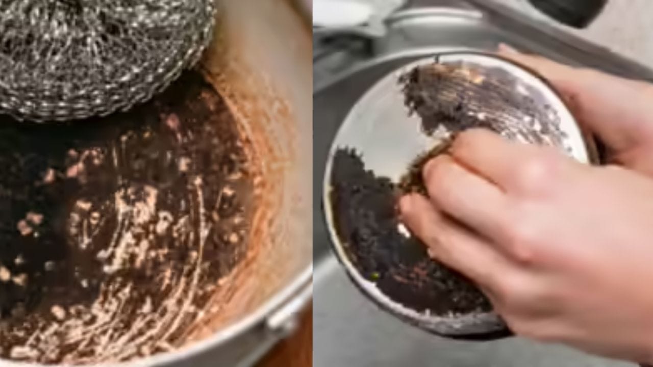 कढई स्वच्छ करण्याची सोपी पद्धत : प्रथम कढई स्टोव्हवर थोडी गरम करा, जेणेकरून जळलेले अन्न मऊ होईल. चमच्याने जळलेले भाग काढून टाका. नंतर संत्र्याच्या सालीने (किंवा वरील मिश्रणाने) काळेपणा घासून काढा. शेवटी साबण लावून स्वच्छ धुवा. हवे असल्यास कढई पाण्यात भिजत ठेवल्यानेही चांगले निकाल मिळतात. या नैसर्गिक आणि सोप्या पद्धतीने तुमची लोखंडी कढई नेहमी नव्यासारखी चमकदार राहील!