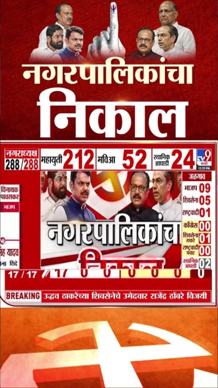 Maharashtra Nagar Panchayat Results : खेडमध्ये महायुतीचा एकतर्फी विजय; 21 उमेदवार विजयी