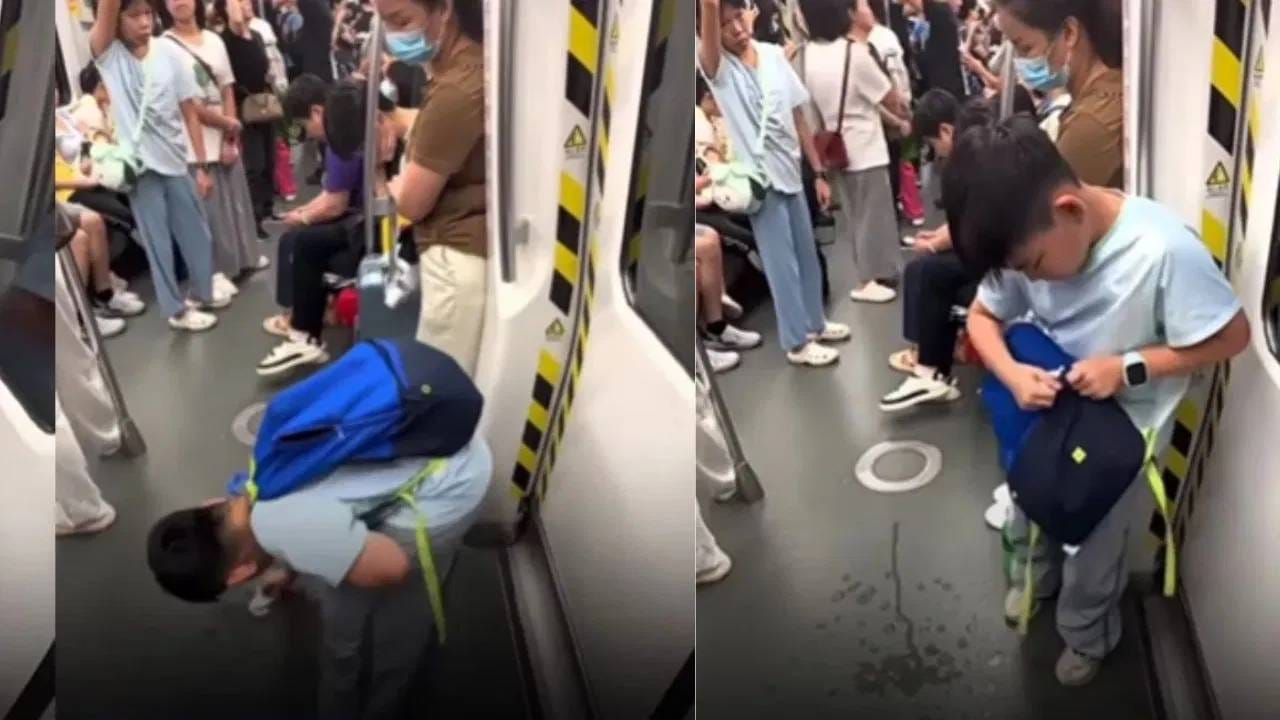 Viral Video : खचाखच भरलेल्या मेट्रोत मुलाकडून सांडलं कोल्ड-ड्रिंक, त्याने जे केलं ते पाहून नेटकरी भारावले, असं काय घडलं ? Viral Video : खचाखच भरलेल्या मेट्रोत मुलाकडून सांडलं कोल्ड-ड्रिंक, त्याने जे केलं ते पाहून नेटकरी भारावले, असं काय घडलं ?