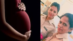 फुटपाथवर चालताना महिलेला प्रसूती वेदना, वस्त्रांचा केला आडोसा अन्..