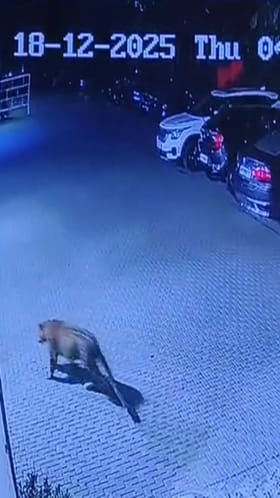 पुण्यातील केशवनगरमध्ये बिबट्याचा वावर CCTV कॅमेऱ्यात कैद.