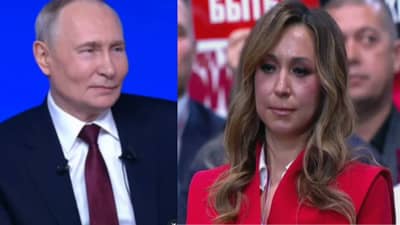 Vladimir Putin : मला वेड लागले प्रेमाचे ! आधी हसले मग हो म्हणाले..  पुतिन यांचा तो व्हिडिओ व्हायरल