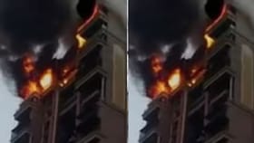 दिग्दर्शकाच्या इमारतीला आग, 40 जणांना सुरक्षित बाहेर काढलं आणि....