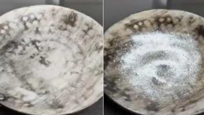 तवा काळा पडलाय का? 1 रुपयांचा शॅम्पू टाका, नव्यासारखा चमकेल